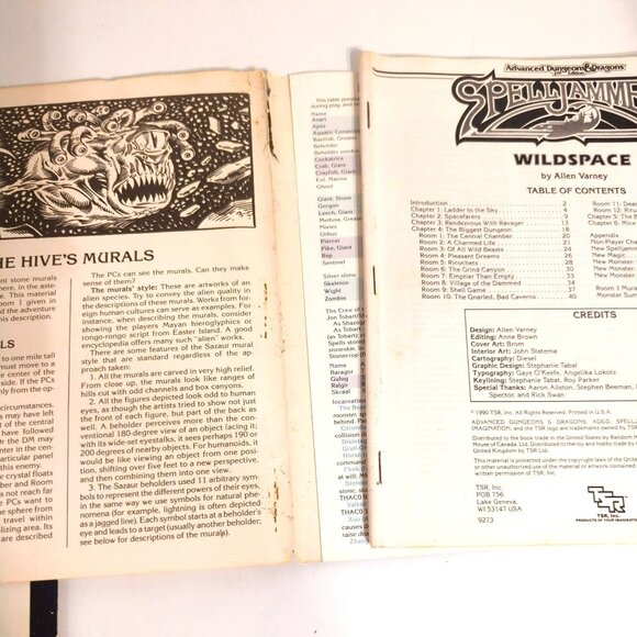 Advanced Dungeons & Dragons 2nd Edition Legend of Spelljammer Maps - Picture 7 of 9